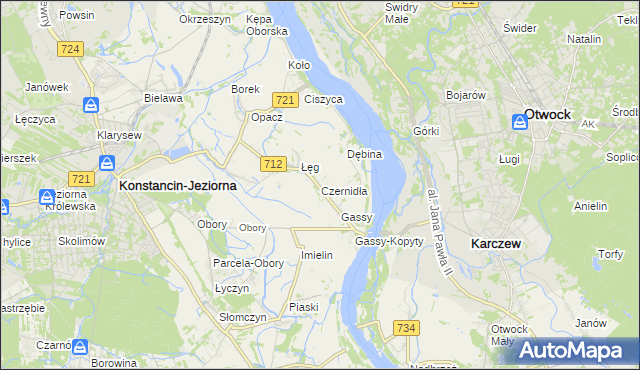 mapa Czernidła, Czernidła na mapie Targeo