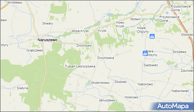 mapa Drochówka, Drochówka na mapie Targeo