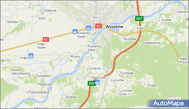 mapa Drogoszewo gmina Wyszków, Drogoszewo gmina Wyszków na mapie Targeo