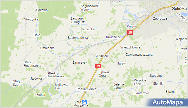 mapa Geniusze, Geniusze na mapie Targeo