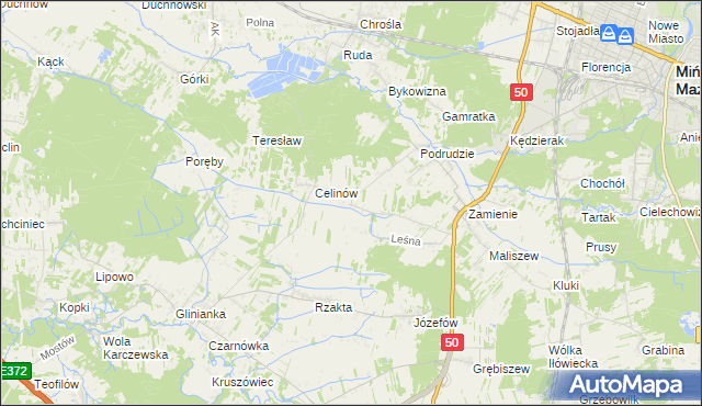 mapa Jędrzejnik, Jędrzejnik na mapie Targeo