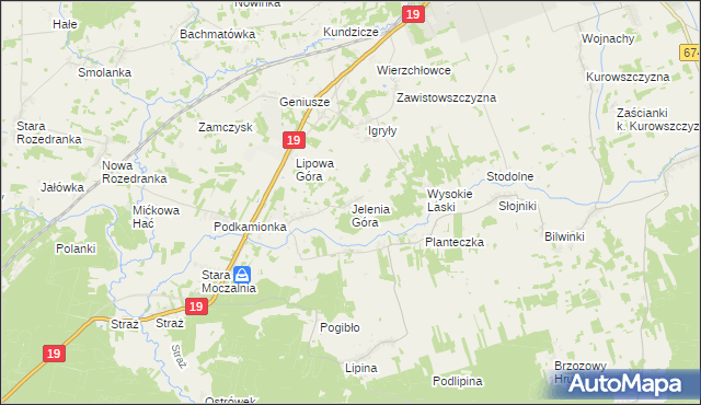 mapa Jelenia Góra gmina Sokółka, Jelenia Góra gmina Sokółka na mapie Targeo