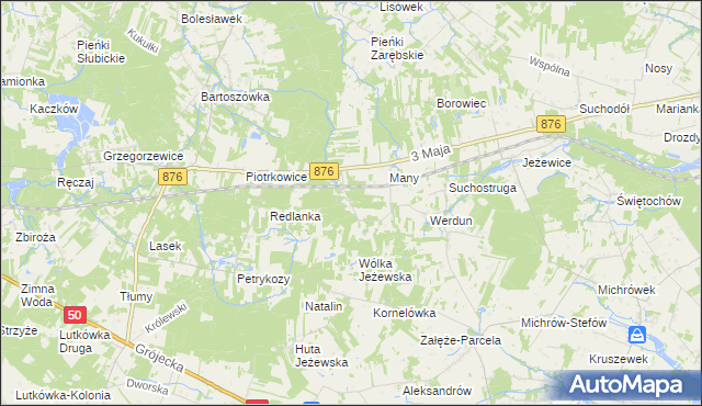 mapa Julianów gmina Tarczyn, Julianów gmina Tarczyn na mapie Targeo