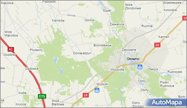 mapa Karasica, Karasica na mapie Targeo