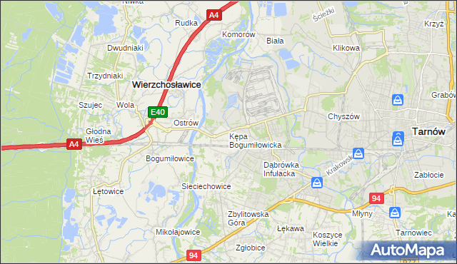 mapa Kępa Bogumiłowicka, Kępa Bogumiłowicka na mapie Targeo
