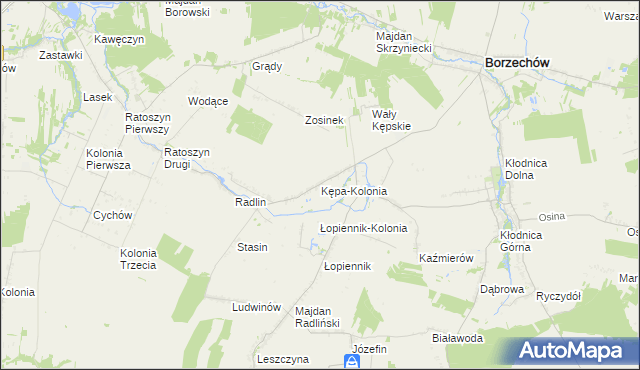 mapa Kępa-Kolonia, Kępa-Kolonia na mapie Targeo