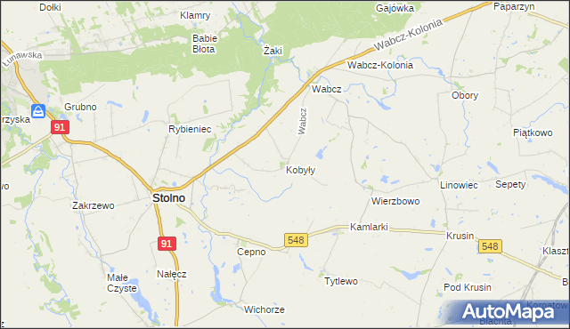 mapa Kobyły, Kobyły na mapie Targeo