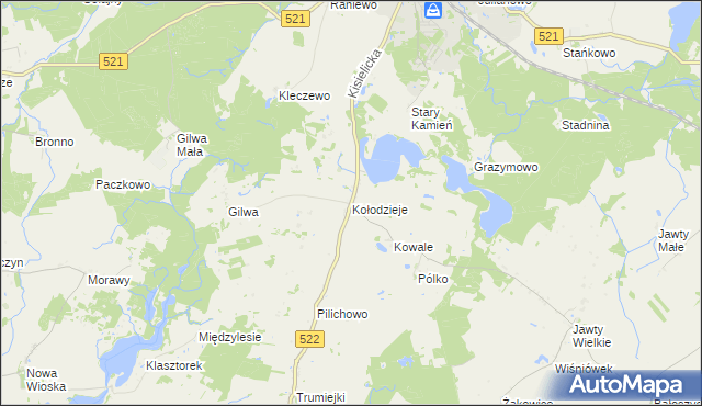 mapa Kołodzieje gmina Prabuty, Kołodzieje gmina Prabuty na mapie Targeo
