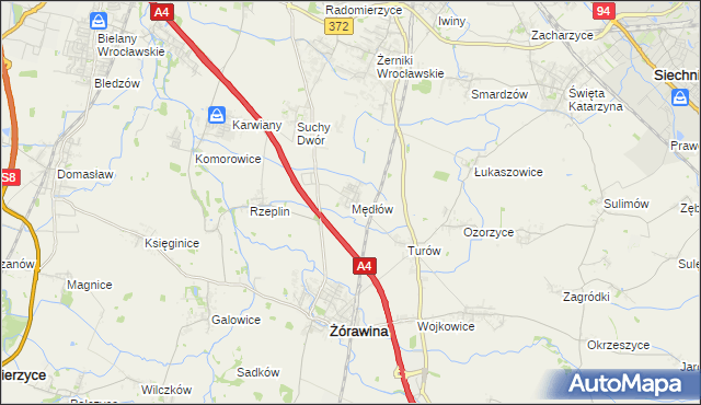 mapa Mędłów, Mędłów na mapie Targeo