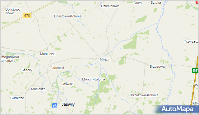 mapa Mikicin, Mikicin na mapie Targeo