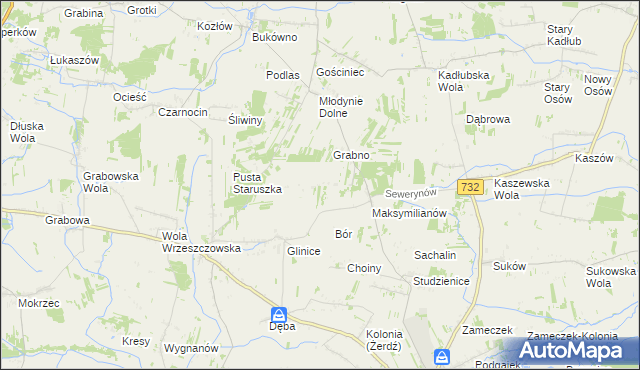 mapa Mścichów, Mścichów na mapie Targeo