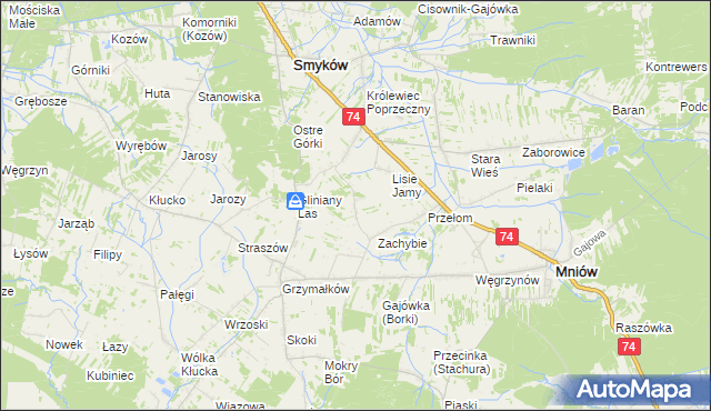 mapa Muszczarz, Muszczarz na mapie Targeo