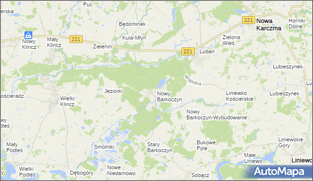 mapa Nowy Barkoczyn, Nowy Barkoczyn na mapie Targeo