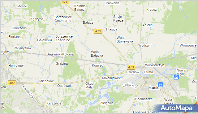 mapa Orchów-Wesółka, Orchów-Wesółka na mapie Targeo