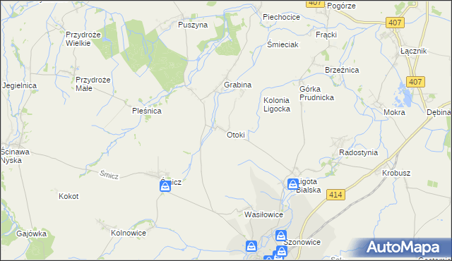 mapa Otoki, Otoki na mapie Targeo