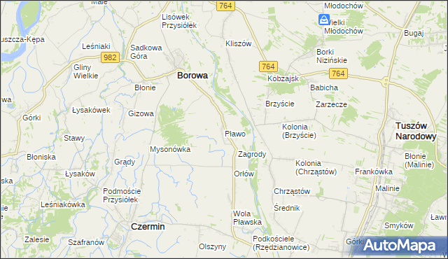 mapa Pławo, Pławo na mapie Targeo