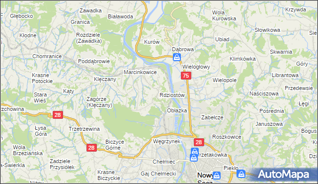 mapa Rdziostów, Rdziostów na mapie Targeo