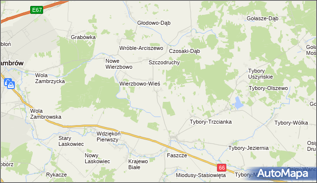 mapa Rębiszewo-Studzianki, Rębiszewo-Studzianki na mapie Targeo