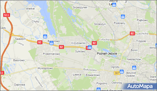 mapa Smochowice, Smochowice na mapie Targeo