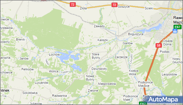 mapa Stare Byliny, Stare Byliny na mapie Targeo