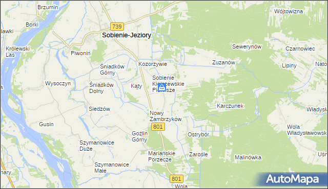 mapa Stary Zambrzyków, Stary Zambrzyków na mapie Targeo