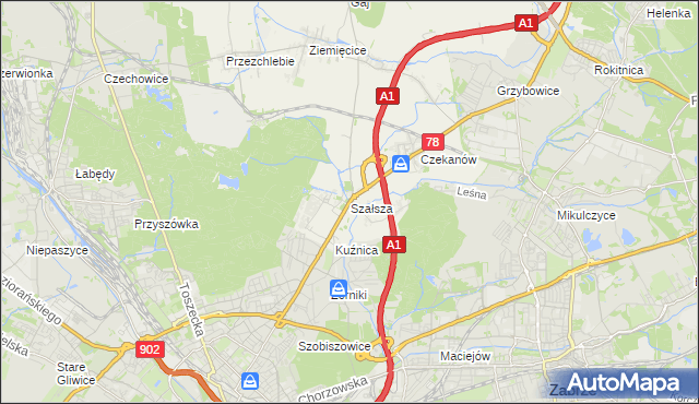 mapa Szałsza, Szałsza na mapie Targeo