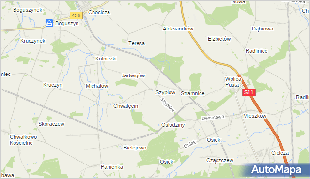 mapa Szypłów, Szypłów na mapie Targeo