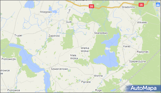 mapa Wielka Wólka, Wielka Wólka na mapie Targeo