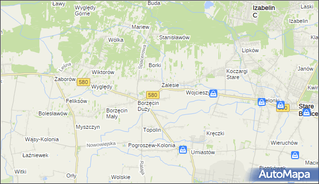 mapa Wierzbin, Wierzbin na mapie Targeo