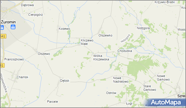 mapa Wólka Kliczewska, Wólka Kliczewska na mapie Targeo