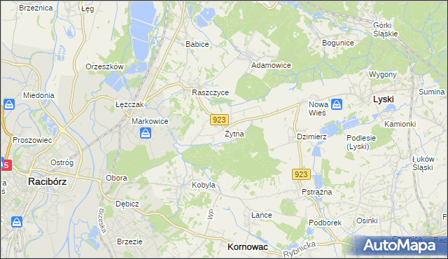 mapa Żytna, Żytna na mapie Targeo