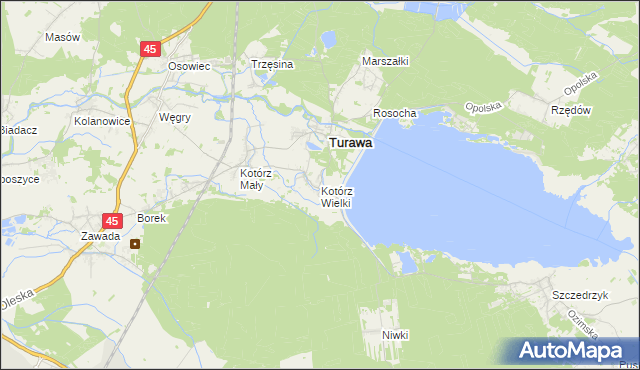 mapa Kotórz Wielki, Kotórz Wielki na mapie Targeo