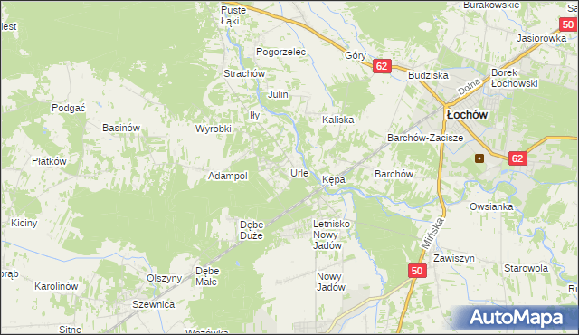 mapa Urle, Urle na mapie Targeo