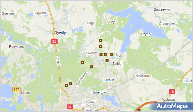 mapa Wadąg, Wadąg na mapie Targeo
