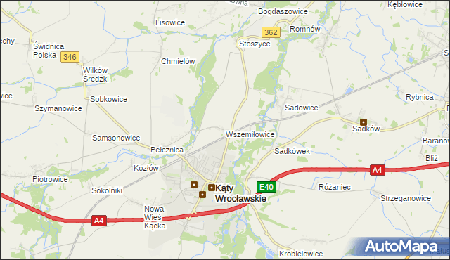 mapa Wszemiłowice, Wszemiłowice na mapie Targeo