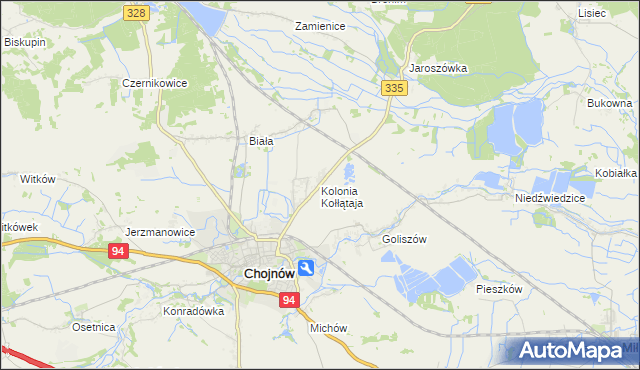 mapa Kolonia Kołłątaja, Kolonia Kołłątaja na mapie Targeo