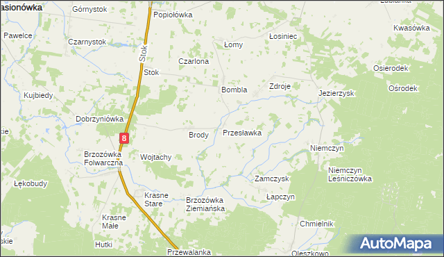 mapa Przesławka, Przesławka na mapie Targeo