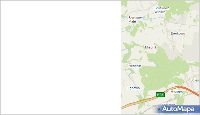 mapa Gać gmina Słupsk, Gać gmina Słupsk na mapie Targeo