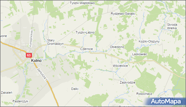 mapa Pachuczyn, Pachuczyn na mapie Targeo