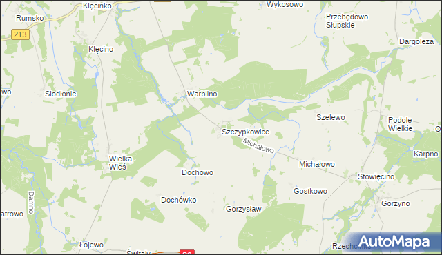 mapa Szczypkowice, Szczypkowice na mapie Targeo