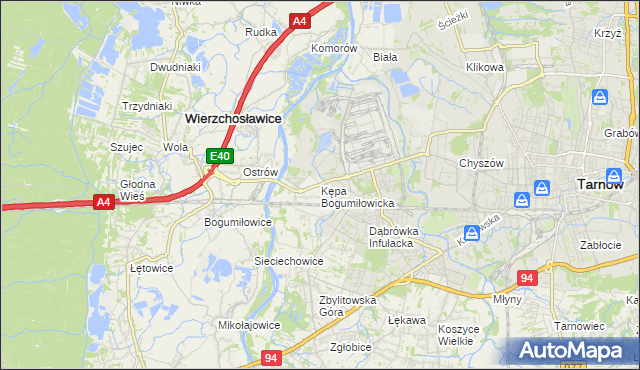 mapa Kępa Bogumiłowicka, Kępa Bogumiłowicka na mapie Targeo