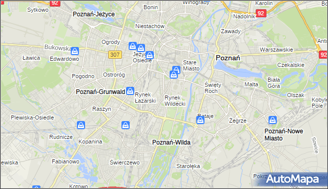 mapa Rynek Wildecki, Rynek Wildecki na mapie Targeo