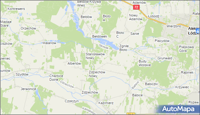 mapa Słowak, Słowak na mapie Targeo