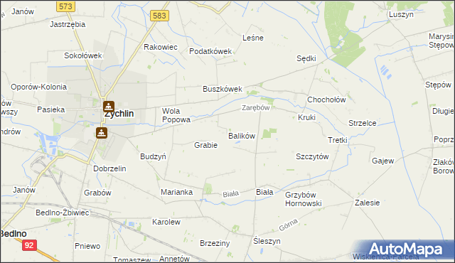 mapa Balików, Balików na mapie Targeo