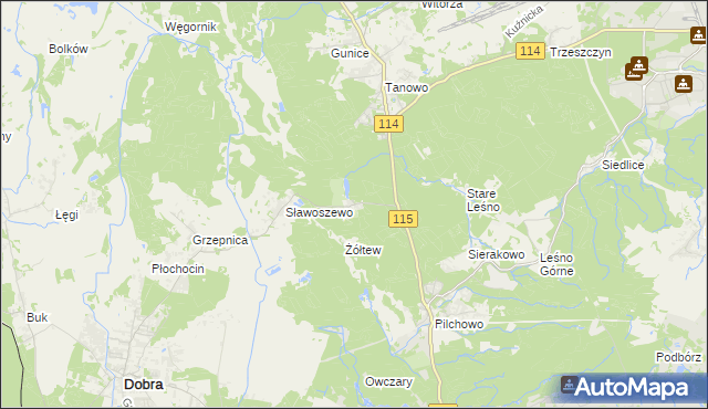 mapa Bartoszewo, Bartoszewo na mapie Targeo