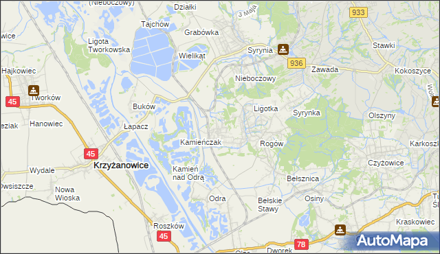 mapa Bluszczów, Bluszczów na mapie Targeo