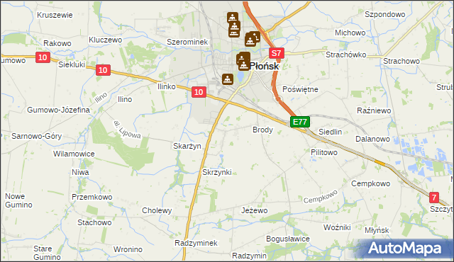 mapa Bońki, Bońki na mapie Targeo