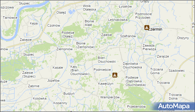 mapa Breń Osuchowski, Breń Osuchowski na mapie Targeo