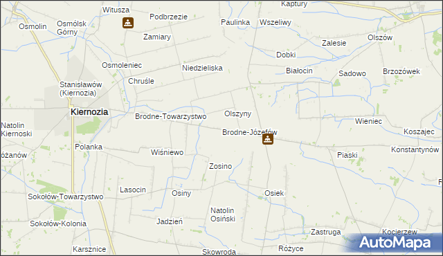 mapa Brodne-Józefów, Brodne-Józefów na mapie Targeo