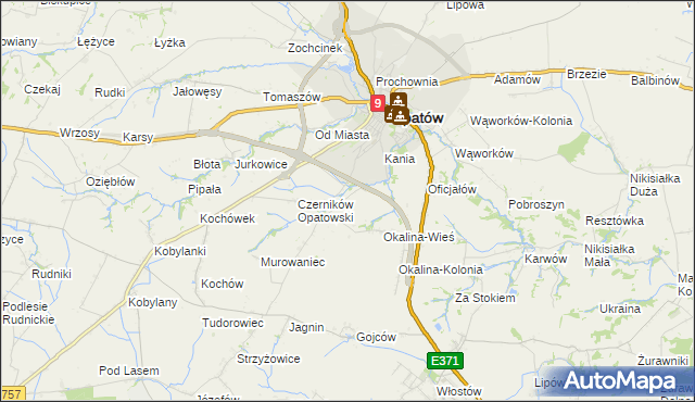 mapa Czerników Karski, Czerników Karski na mapie Targeo